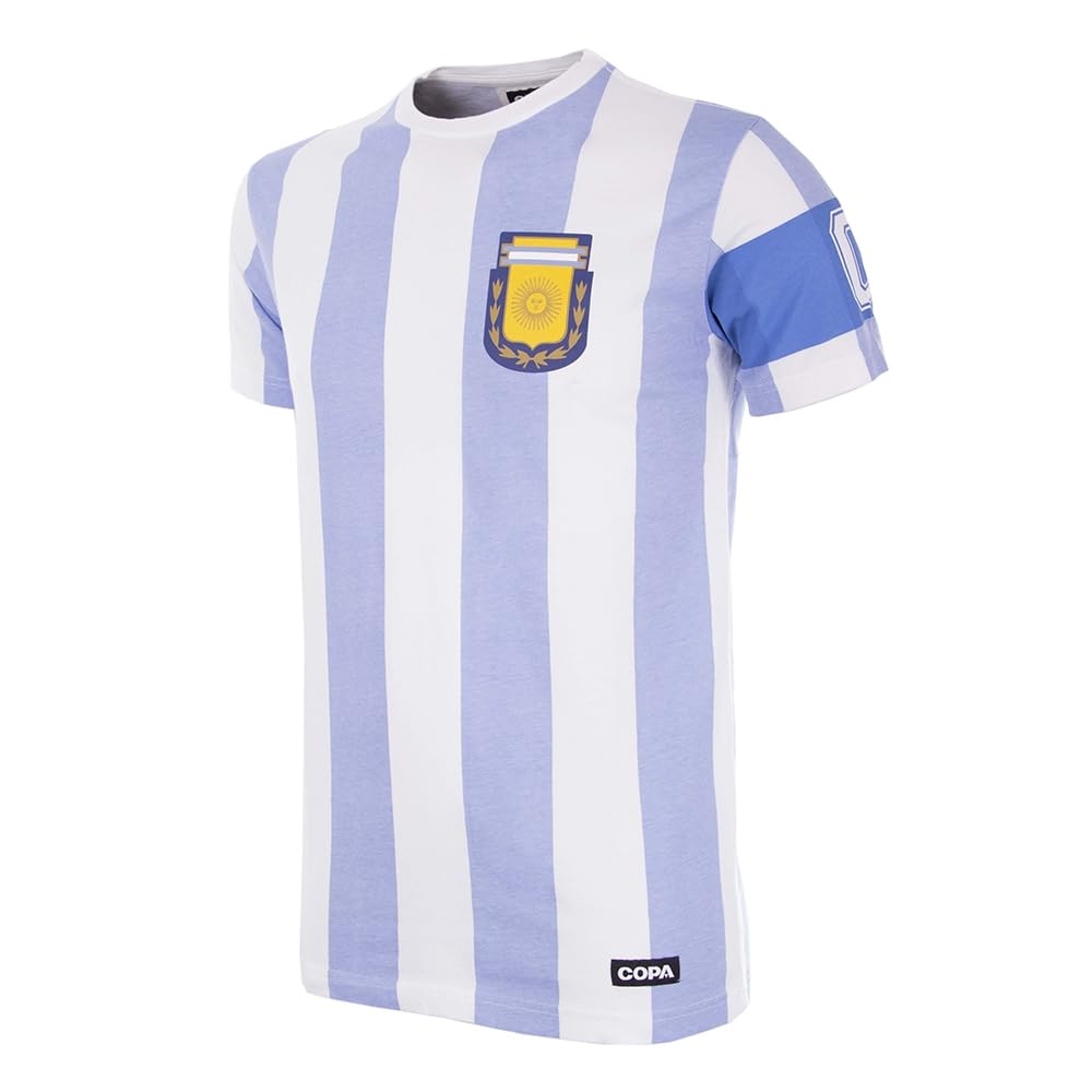 Copa Football Argentina Capitano Camiseta Hombre Blanco XS