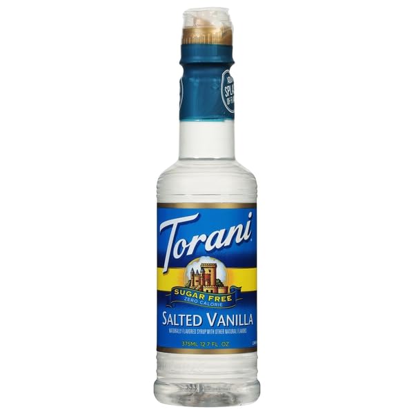 Torani, Salted Vanilla Zero Calorie Sugar Free Syrup, 12.7 Fl Oz