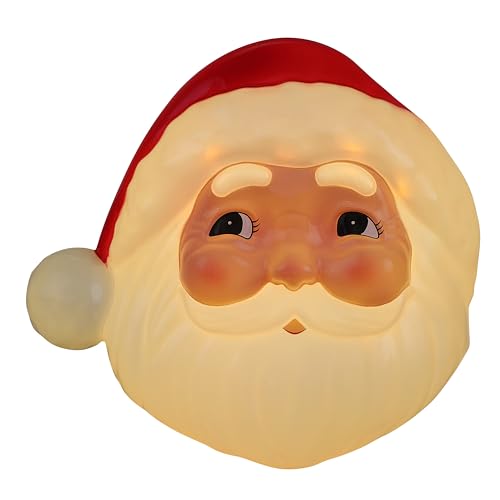 Mr. Christmas 12 Blow Mold Lit Tree Topper - Santa