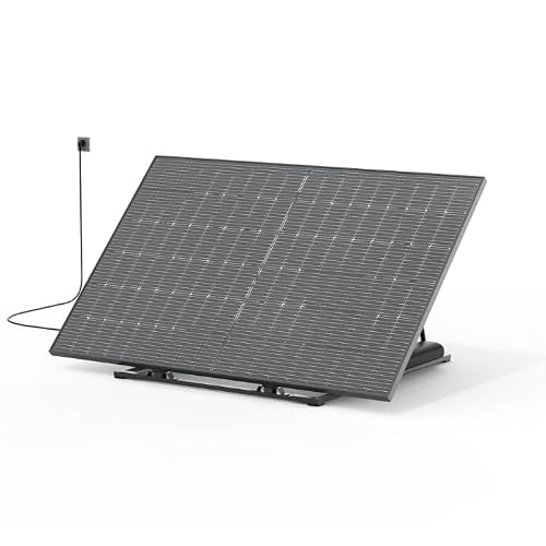 Jardibric - Kit Panneau Solaire 400W Plug and Play avec Micro Onduleur - Panneau Photovoltaïque Monocristallin Prise 220V Support Sol et Mur