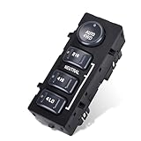 4WD Wheel Drive Switch 4x4 Transfer Case Selector Dash Switch for Chevy Silverado Suburban Avalanche Tahoe GMC Yukon Sierra 1999, 2000, 2001, 2002, Cadillac Escalade 2002, Replace OE 19168767, 901-062
