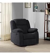 Sleepyhead RX7 - Rocking &amp; Revolving Single Seater Fabric Recliner (Iceland Grey)