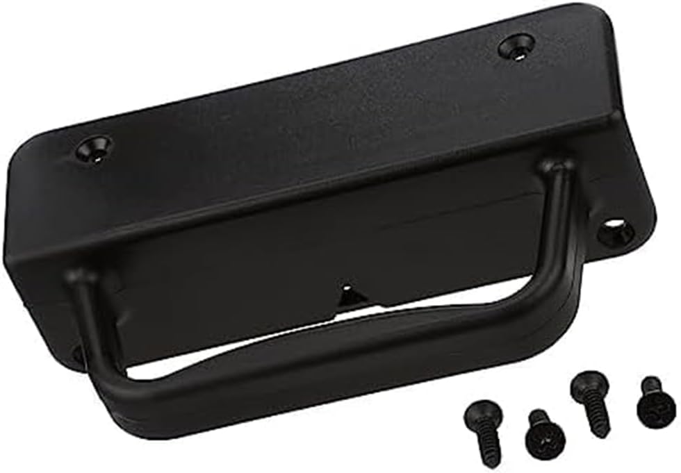 ADVANTAGE INDUSTRIES Nylon Gate Handle | Best Grip/Extra Knuckle Room | Left & Right Reversible | Sturdy Design w/Easy Alignment | Heavy Duty Outdoor Gate Pull | Aluminum & Vinyl/PVC 1Pack - Black