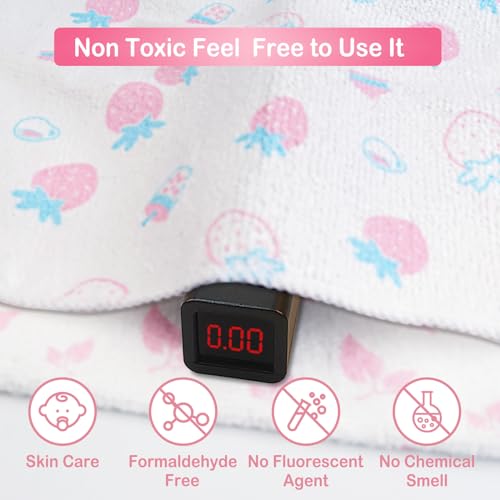 Image of softan Baby Washcloths, 24Pack Baby Wash Cloths Extra Soft & Ultra Absorbent, Baby Towels Face Towel Unisex for Boys Girls Face & Body, Washclothes Gentle on Sensitive Skin, 9''x 9'' Strawberries
