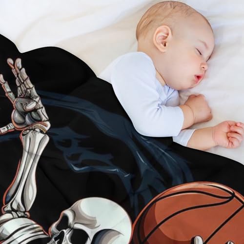 Linge de lit couverture motif basket-ball impression 3D grand couvre-lit flannel - 5