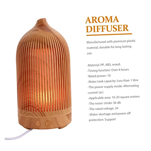Diffuseur d'aromathérapie USB 5V compact avec veilleuse LED intégrée
