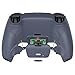 eXtremeRate Sterling Silver Rubberized Grip Programable Rise Remap Kit for PS5 Controller BDM-030 040 050 Models, Upgrade Board & Redesigned Back Shell & Back Buttons for PS5 Controller