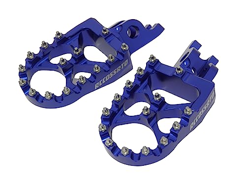 Accossato Offroad Trittbretter blau aus Ergal 7075 für BETA RR 2T ab 2020 bis 2022 (CC 300)