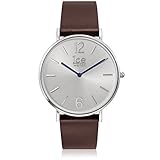 Wasserdichtigkeit : 3 ATM ICE-WATCH - CITY tanner Brown Silver - Men\'s wristwatch with leather strap - 001519 (Medium)
