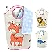 Laundry Hamper Portabiancheria - Cesto per Biancheria - Contenitore con manici per biancheria - Borsa Stoccaggio Organizzazione Lavanderia e Giocattoli Bambini Stoccaggio Cesto Portaoggetti(Cervo)