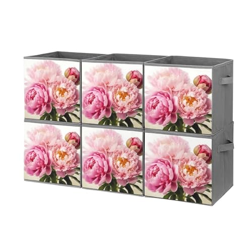 Lot de 6 bacs de rangement pliables pour placard encombré de vêtements - 2