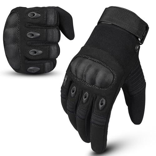 Tactical-Gloves-for-Men-Motorcycle-Gloves-Touchscreen-with-Hard-Shell-Palm-Padding-for-Sports-Motorcycle-Cycling-Tactical-Airsoft-Paintball-Hunting-Hiking-Camping-Climbing