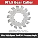8Pcs Gear Cutter High Speed Steel Milling Cutter 20° Pressure Angle Cutting Tool Industrial Supplies M1.5 5mmx6mm