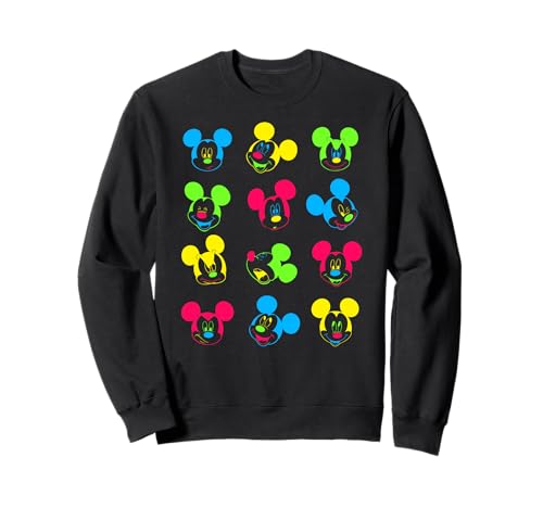Mickey Mouse Disney sweatshirt néon en coton doux contre le froid