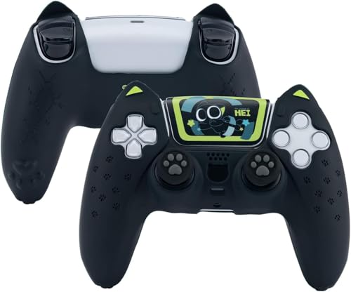 Image of GeekShare Cute PS5 Controller Skin Anti-Slip Silicone Skin Protective Cover Case for PS5 Wireless Controller - The HEI Series