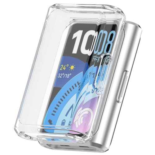 Image of Wisely Protective Case Cover Compatible for Huawei Band 11 Pro | SmartWatch Full Screen Protector Soft Case HD Clear - Transparent