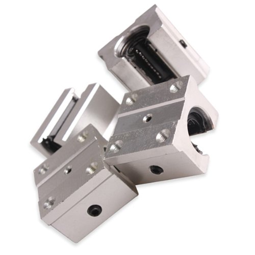 Vktech 4 Pcs Aluminum Open Linear Router Motion Bearing Solide Block (SBR16UU 16mm)