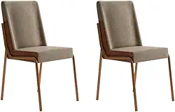 Conjunto 2 Cadeiras de Jantar Hug 1749 Carraro (Rose)