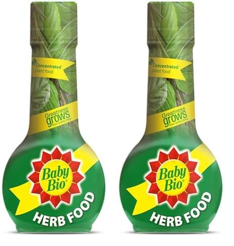 Baby Bio Herb Food, 175ml - Herb Plant Fertiliser for Strong Flavours and Aromas - Easy To Use Herb Plant Food - for Healthy Growth - Indoor and Garden Use - Herbs Growing Aid Spray (Pack of 2)