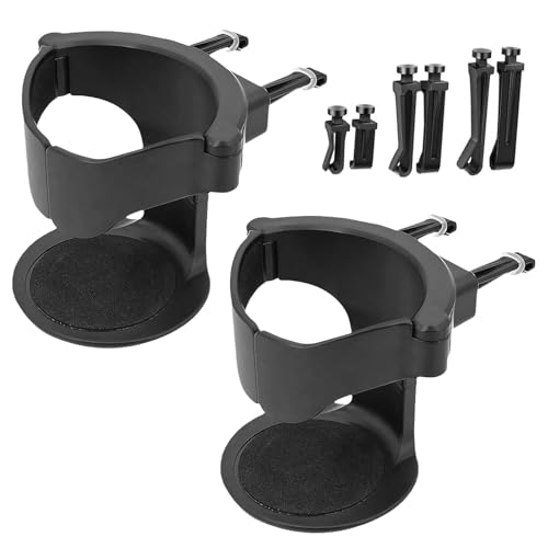2 Pcs Car Cup Holder, Air Vent Drink Holder for Car, Universal Adjustable Cars Drink Holders for Water, Expander Cup Holders for Cars With 3 Pairs Ventile Clips, C-ar Coffee Cups Hold-er for Bottle