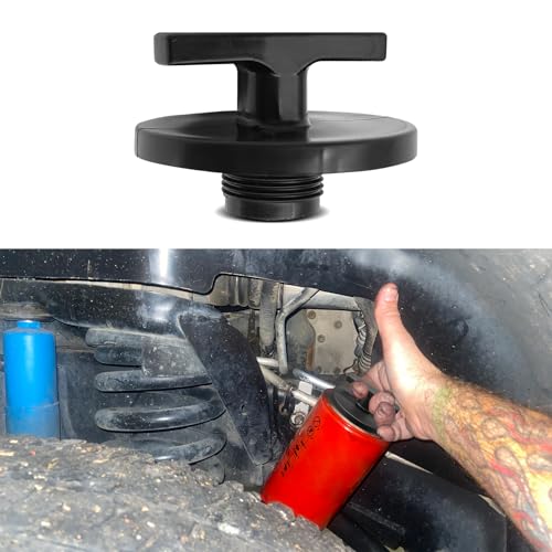 Rebvugr 57180 Oil Filter Plug Tool, Oil Filter Removal Tool, Oil Filter Plug Cover, 05083285AA MO285 Oil Filter Cap Off Tool Fit for Ram 2500 3500 Diesel 5.9L 6.7L 2013-2018 Used for Oil Change