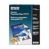 Epson Heavyweight 8.5x11 Matte Paper, 50 Sheets (S041257),