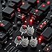5 Pcs Mute Button 6x6x7.3mm Square Switch Silent Switch Button Micro Switch 10 Million Mouse Micro Switch Industrial Switches(Gray, Black, Red),Silent Switches
