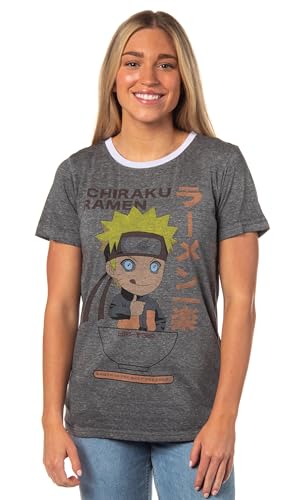 T-shirt Naruto femme résolvant le manque de style des hauts geeks