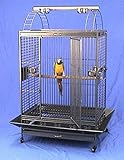 Roomy, playtop-style large bird cage offers both incredible space and hours of playtime activities for your bird Outside Dimensions 40” x 30” x 73” Inside Dimensions 40’ x 30” x 43" Bar Spacing 1-1/4” With Strong 6mm Wire Full length access door. Fla...