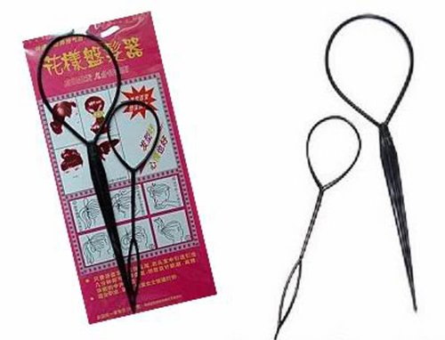 4pc Topsy Tool Hair Braid for Ponytail Topsytail Tail Styling Maker