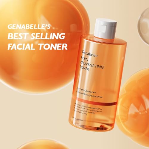 Genabelle PDRN Rejuvenating Toner - Deep Hydration & Skin Barrier Support with PDRN, Panthenol, Hyaluronic Acid - Soft & Glowing Skin - Glass Skin - 10.14 fl.oz/300ml