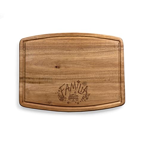 TOSCANA - a Picnic Time brand Disney Ovale Schneidebrett, 15 x 11,5 x 0,8 cm, Akazienholz Cover