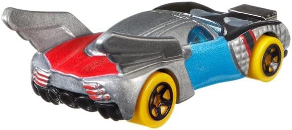 Miniatura 4 de Hot Wheels Marvel Thor - Coche de personajes de Marvel, vehículo fundido a presión a escala 164, multicolor, 3 pulgadas