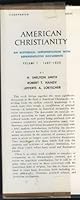 American Christianity: An Historical Interpretation With Representative Documents, Vol. 1: 1607-1820 0684157446 Book Cover