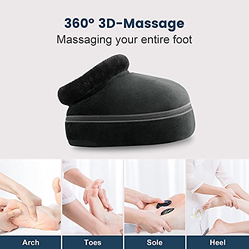 Aront Shiatsu Foot Massager Warmer-2-In-1 Shiatsu Foot And Back Massager With Heat-Kneading Feet Massager Machine Massagers For Back,Leg,Foot -Use At Home, Office #TOP2
