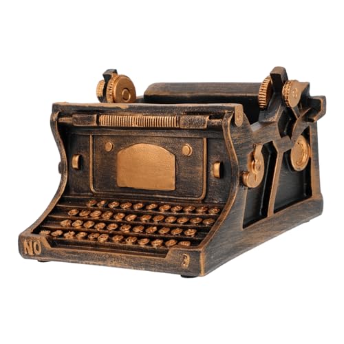 BESPORTBLE Vaso in Resina a Forma Di Macchina Da Scrivere Decorativo e Resistente, Porta Fiori Per Interni Ed Esterni, Vaso Creativo Per Piante e Succulente, Ideale Per Giardini e Arredamento Casa