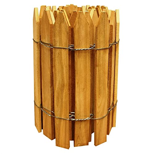 Greenes Fence Cedar Wood Garden Picket Fence 16" H x