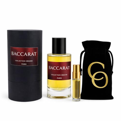 BACARÁ | ROUGE - Colección Original - GENERIC Eau de Parfum 50 ml + GRATIS Pocket Spray y Velvet Pouch - Gama Alta - Mixto - 540 cuero - Fabricado en Francia