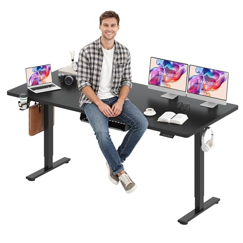 Sanodesk Electric Standing Desk Height Adjustable Black