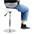 FURWOO Short Round PU Leather Shop Stool Height Adjustable Stool Swivel Counter Stool Office Stool Chair SPA Salon Stool Manicure Stool Tattoo Stool Small(White)