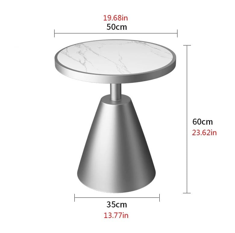 Table d'appoint ronde en ardoise meuble de bout de canapé