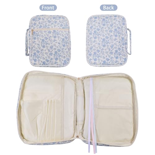 Sac de transport pour Bible à fleurs idéal pour l'étude biblique - 4