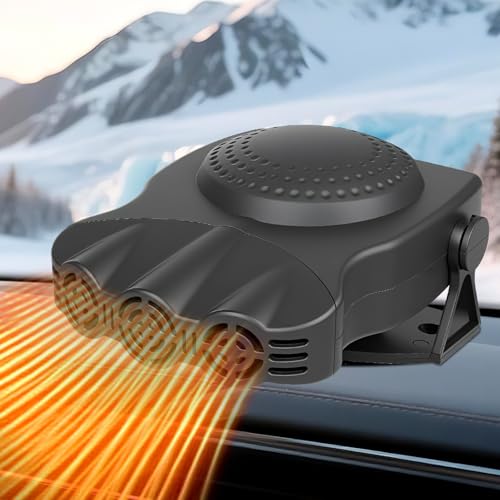 Car Heater 12V 200W 2-in-1 Defroster & Defogger, Fast Heating, Large Airflow, 360° Rotation,...