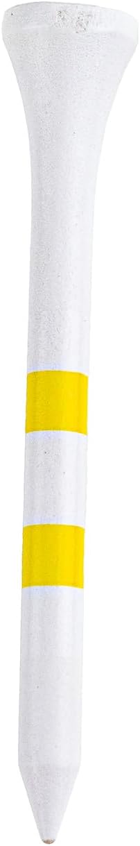 Player SupremeSight Line Tees 50 Pack - Wood Golf Tees for Maximum Performance