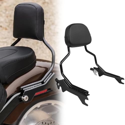 Coussinet sissy bar amovible et porte-bagages arrière de moto pour Harley FLFB FXBRS