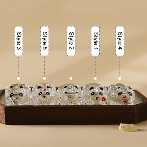 Recipiente Cristal para Polvo de Uñas Forma Panda miniatura 6