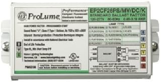 Halco 52106 - EP2CF26PS/MV/DC/K Compact Fluorescent Ballast by Halco