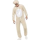 Smiffys mens Lamb Costume, Cream, L - US Size 42'-44'