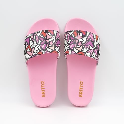 Britto Unisex Slides, Quick Drying Lightweight Shower Slide Sandal for Women and Men | Non-Slip, Open Toe Slides Sandals for Indoor & Outdoor2