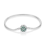 TINSLO Pulsera para mujer de plata de ley 925, pulseras con cierre de corazón, pulsera de serpiente, pulsera de eslabones para San Valentín, día de la madre, cumpleaños, Navidad, regalo para mujeres,